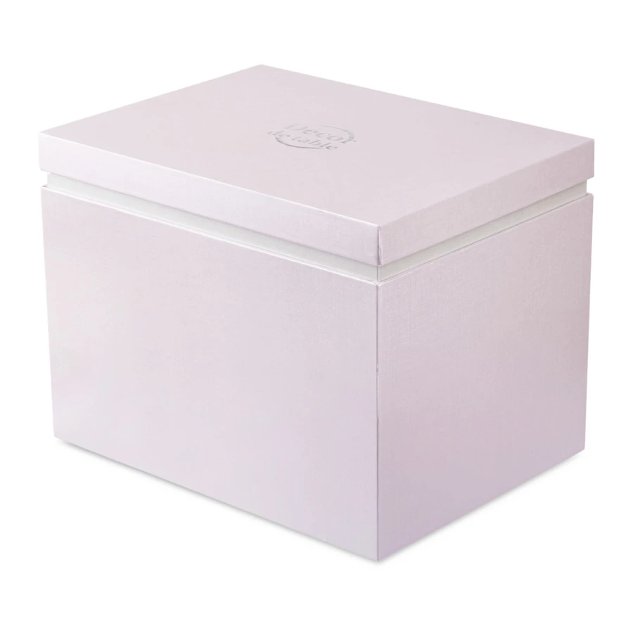 Ваза настольная Decor de Table Pate de Verre Cristal Анемон 20 см, хрустальное тесто, белая, п/к