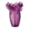 Ваза настольная Decor de Table Pate de Verre Cristal Анемон 20 см, хрустальное тесто, пурпурная, п/к