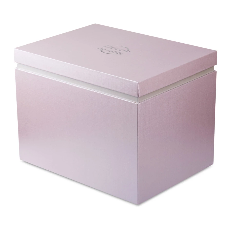 Ваза настольная Decor de Table Pate de Verre Cristal Сакура 30 см, хрустальное тесто, пурпурная, п/к