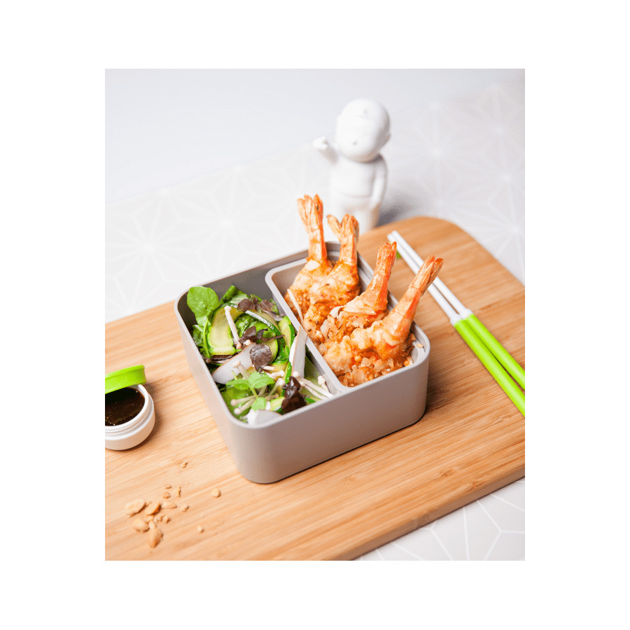 Ланч-бокс квадратный Monbento 14,8х14,3х14,3см, пластик, черный