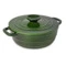 Казан с крышкой LAVA Experience Majolica d28, h11,5 см, 5,2 л, чугун, зеленый