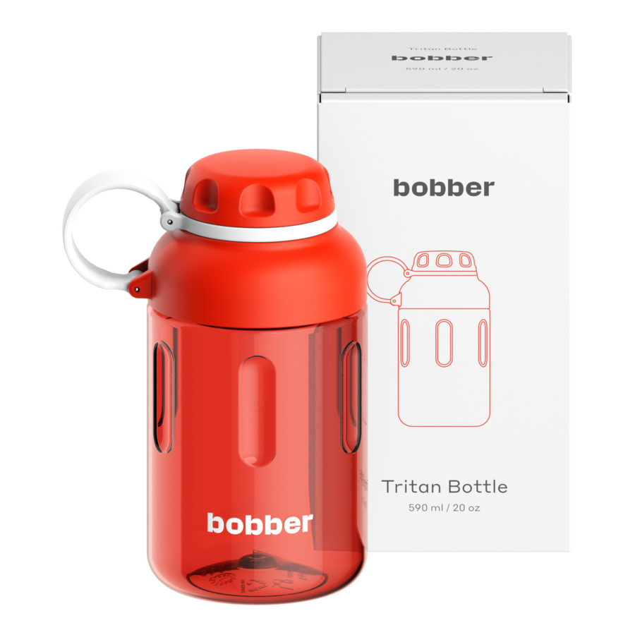 Бутылка для воды Bobber Tritan Bottle-590 Cayenne Red 590 мл, тритан, красная