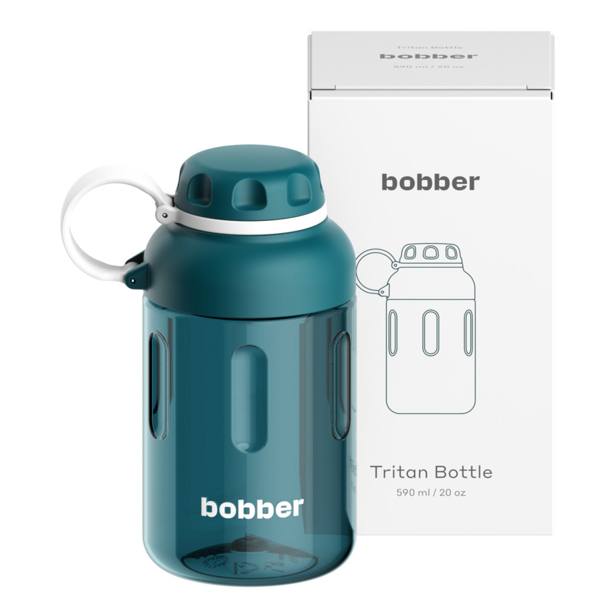 Бутылка для воды Bobber Tritan Bottle-590 Deep Teal 590 мл, тритан, темно-бирюзовая