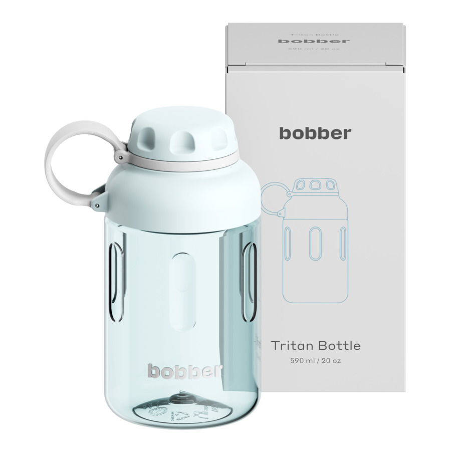 Бутылка для воды Bobber Tritan Bottle-590 Light Blue 590 мл, тритан, светло-голубая