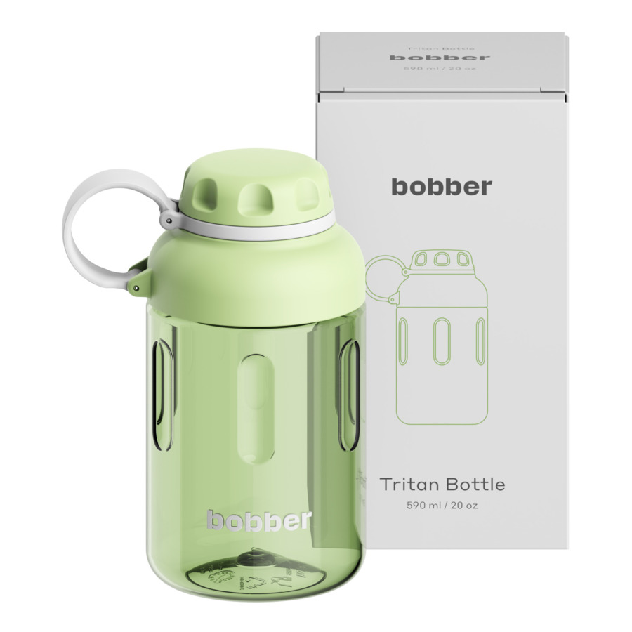 Бутылка для воды Bobber Tritan Bottle-590 Mint Cooler 590 мл, тритан, мятный мохито