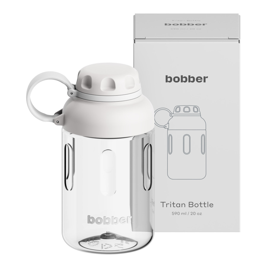 Бутылка для воды Bobber Tritan Bottle-590 Sand Grey 590 мл, тритан, серая