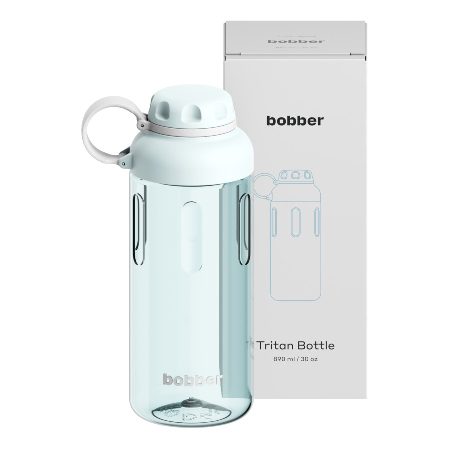 Бутылка для воды Bobber Tritan Bottle-890 Light Blue 890 мл, тритан, светло-голубая