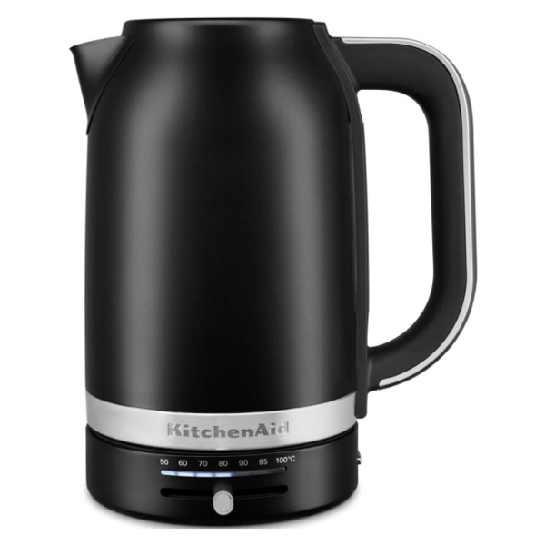 Чайник электрический с контролером температуры KitchenAid 1.7 л, матовый черный, 5KEK1701EBM