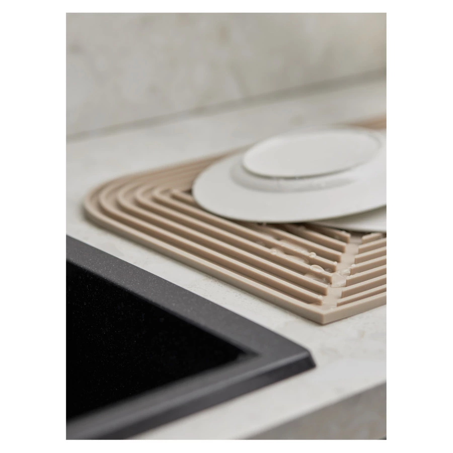 Коврик для сушки посуды Smart Solutions Dry Flex 34,6х44,6 см, бежевый