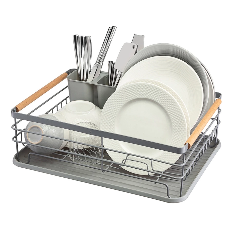 Сушилка для посуды Smart Solutions Granli 43x30,5x14 см, металл, серый