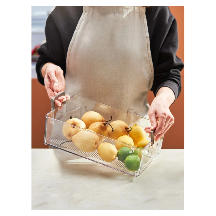 Органайзер для холодильника с ручками Smart Solutions Keep in 21,2х36,8х10,5 см, M, термопластик