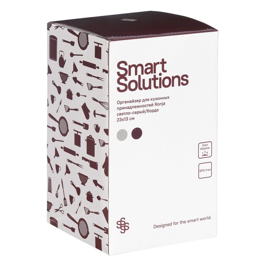 Органайзер для кухни Smart Solutions Ronja 23х13 см, полипропилен, светло-серый