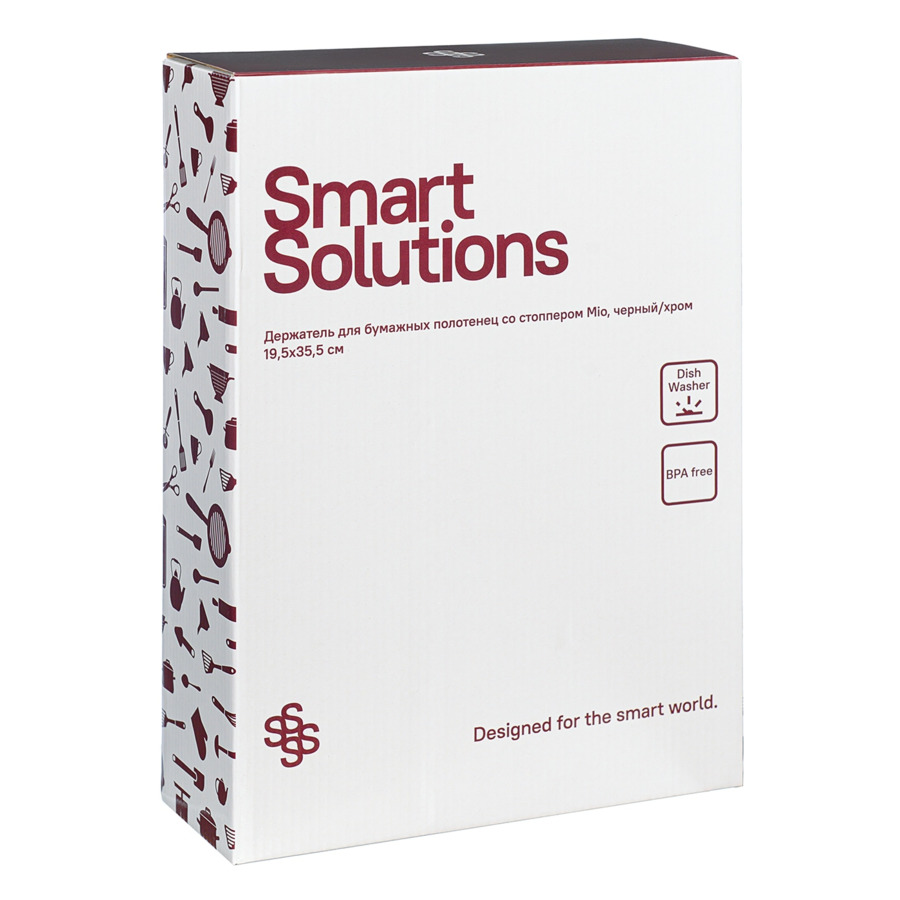 Держатель для бумажных полотенец Smart Solutions Mio 19,5х37 см, хром