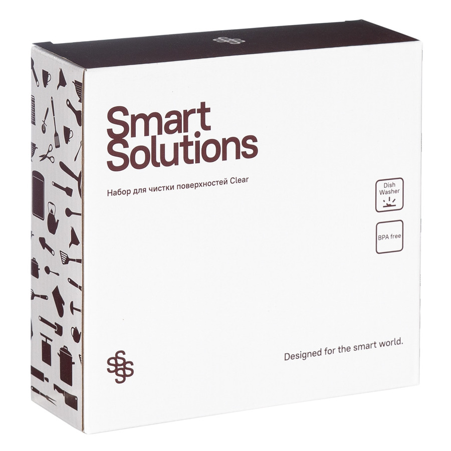 Набор для чистки поверхностей Smart Solutions Clear, серый