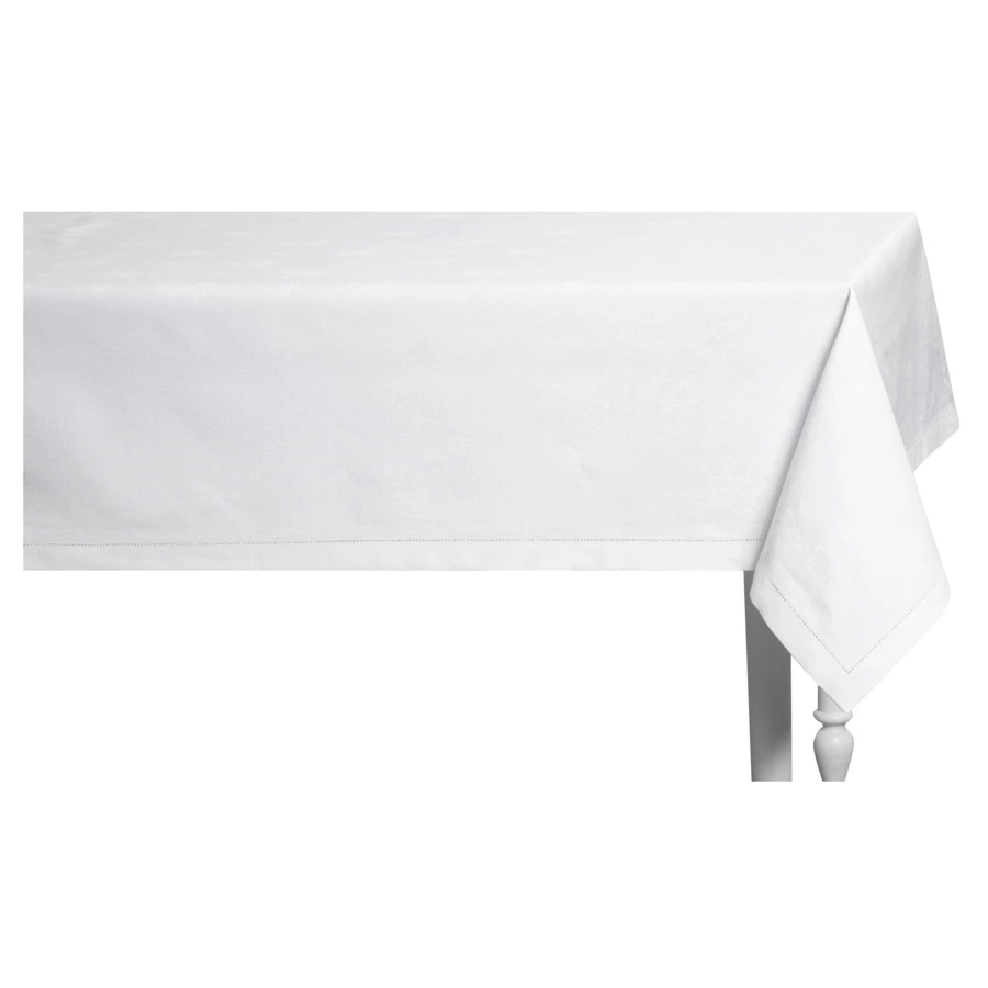 Скатерть прямоугольная Яковлевский Жаккард Татьяна 170х250см белая, полулен-кухня