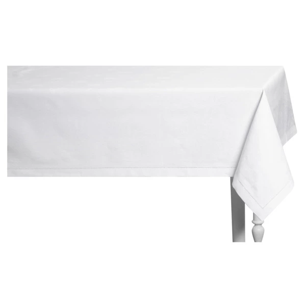 Скатерть прямоугольная Яковлевский Жаккард Татьяна 170х250см белая, полулен-кухня