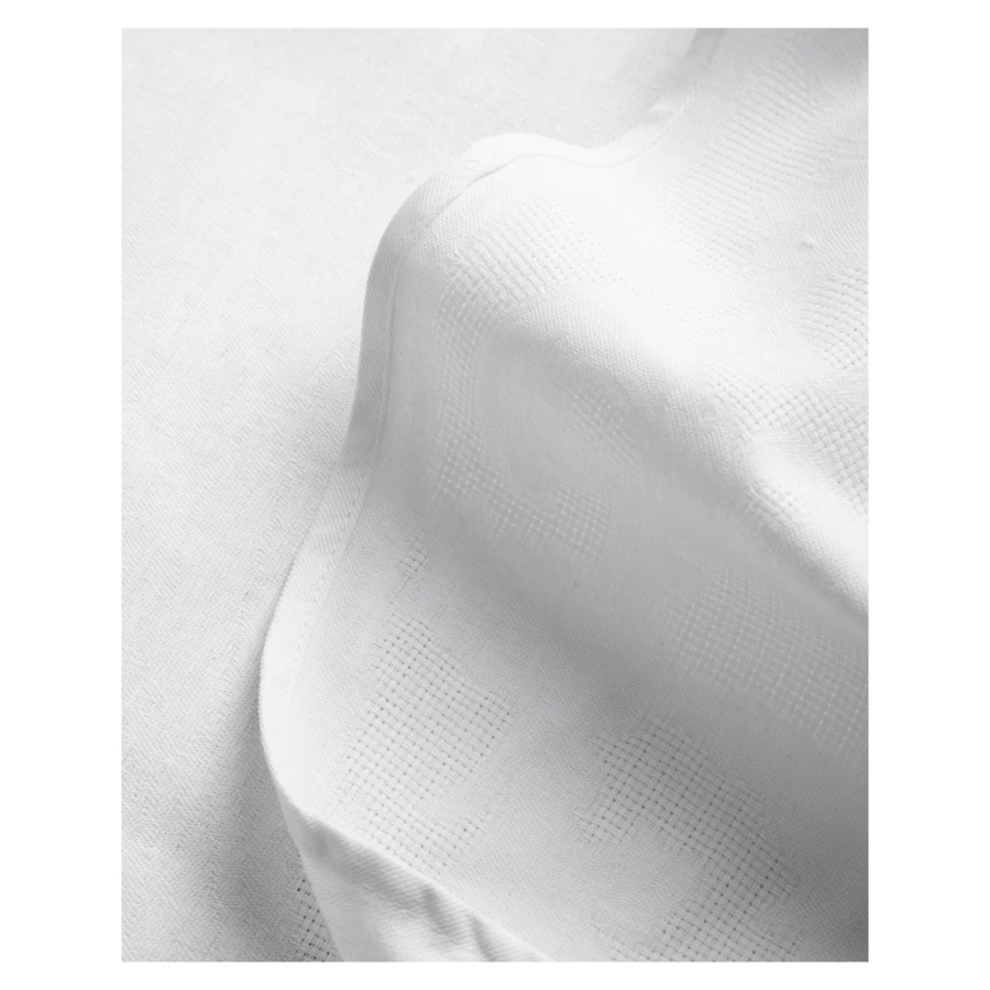 Скатерть прямоугольная Яковлевский Жаккард Татьяна 170х250см белая, полулен-кухня