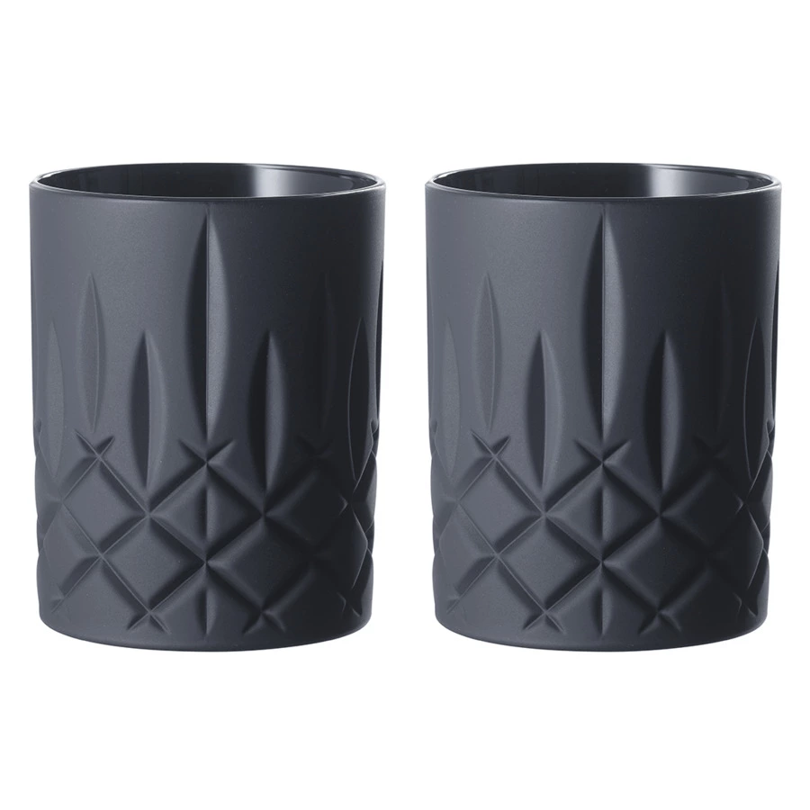 Набор стаканов для виски Nachtmann Noblesse 295 мл, 2 шт, хрусталь бессвинцовый, черный матовый, п/к