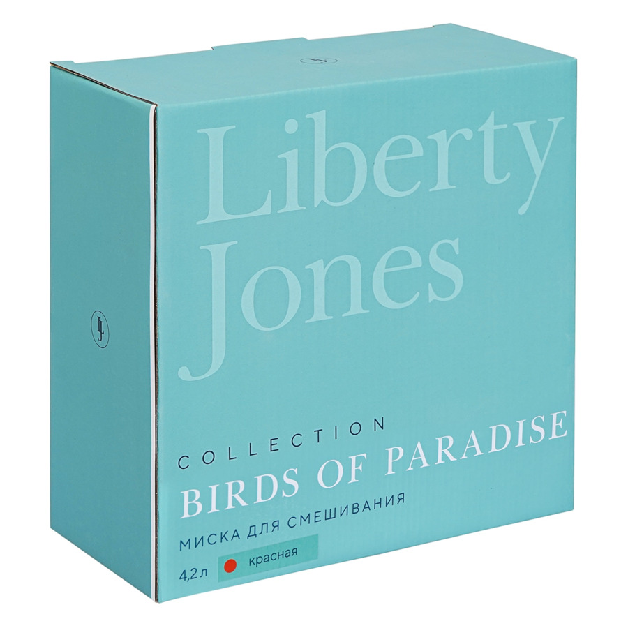 Миска для смешивания Liberty Jones Birds of Paradise 4,2 л, красная, керамика