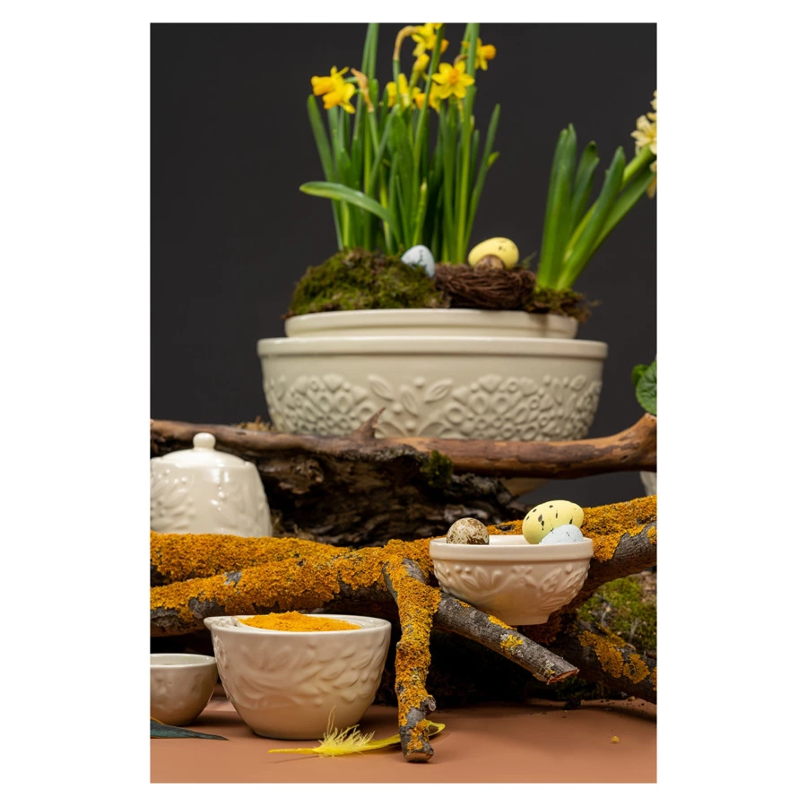 Миска для смешивания Liberty Jones Birds of Paradise 4,2 л, кремовая, керамика