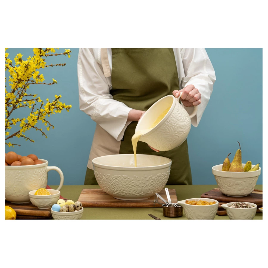 Миска для смешивания Liberty Jones Birds of Paradise 4,2 л, кремовая, керамика