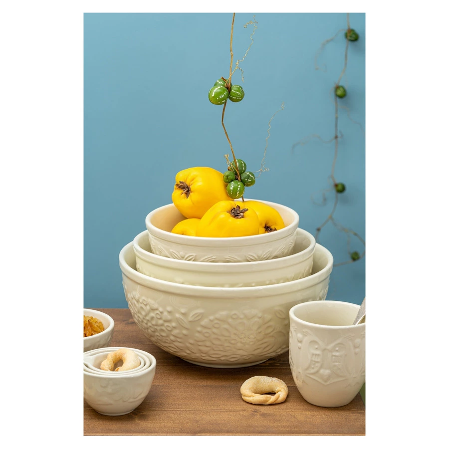 Миска для смешивания Liberty Jones Birds of Paradise 4,2 л, кремовая, керамика