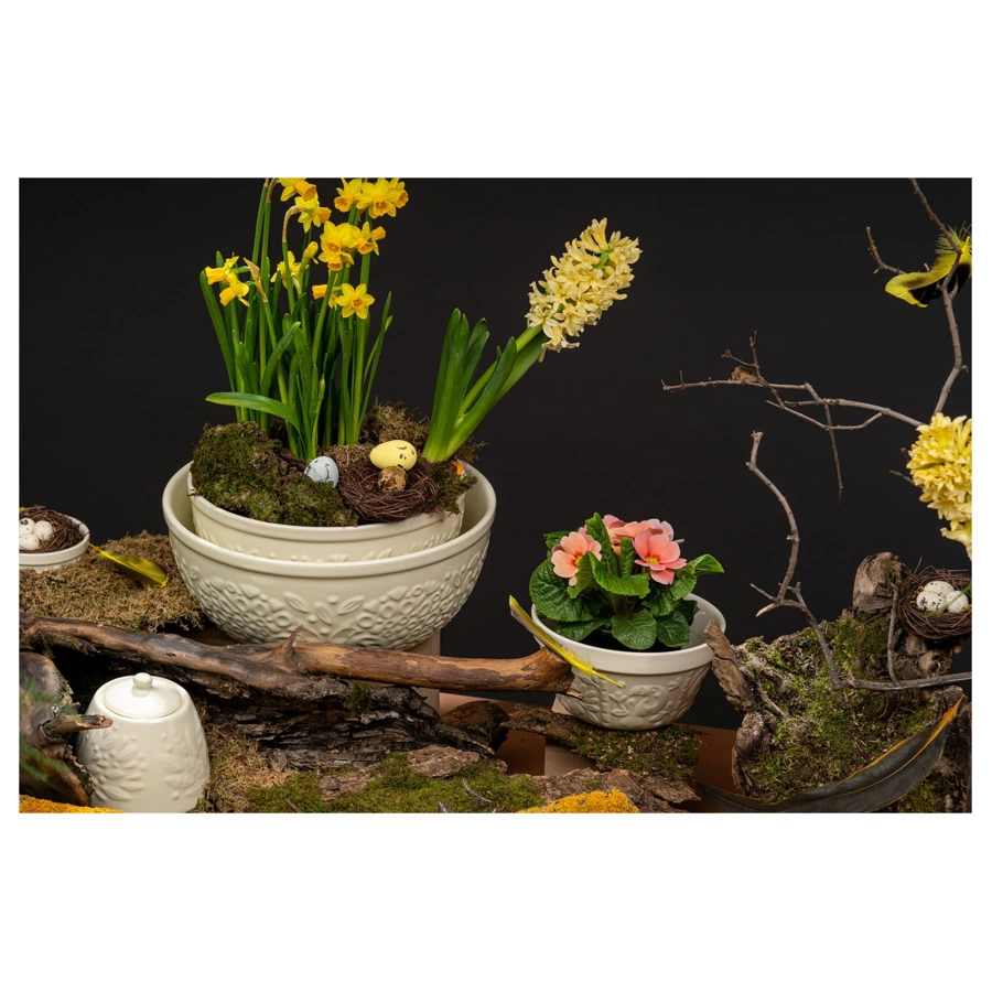 Миска для смешивания Liberty Jones Birds of Paradise 4,2 л, кремовая, керамика