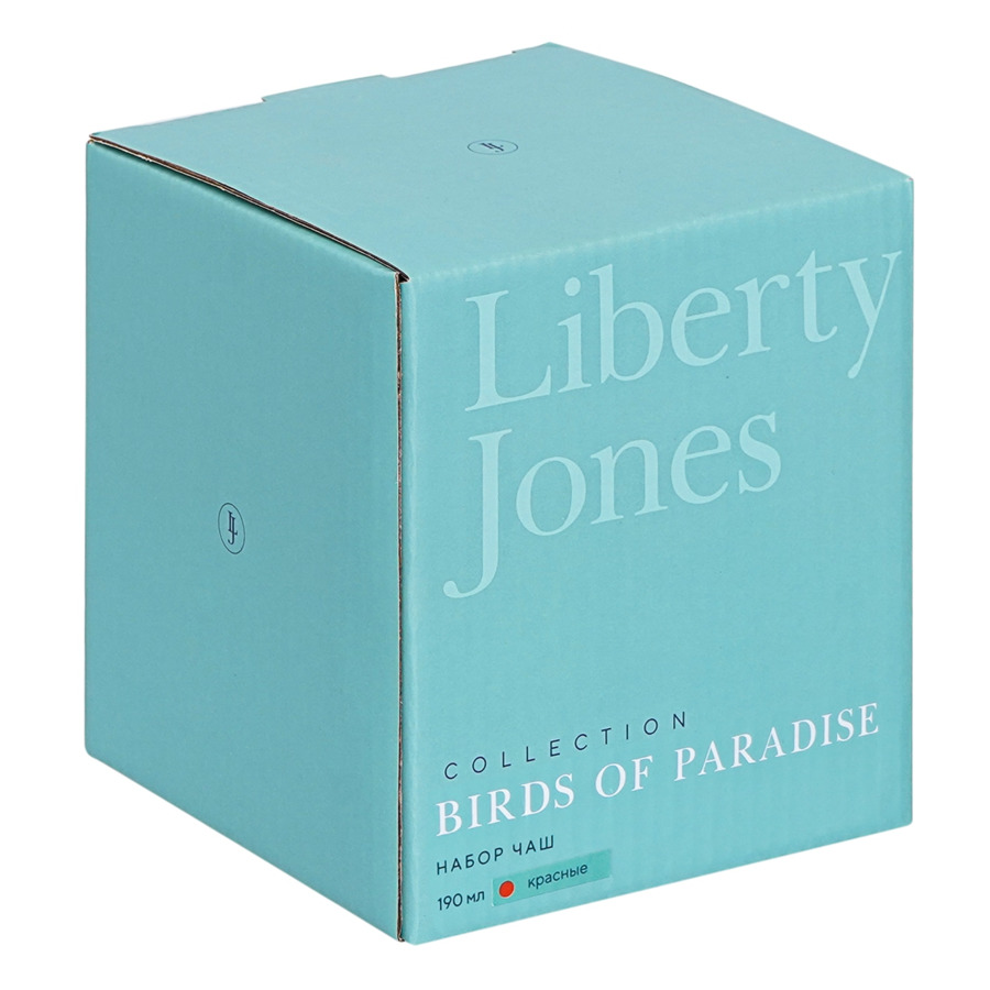 Набор пиал Liberty Jones Birds of Paradise 190 мл, 2 шт, красные, керамика