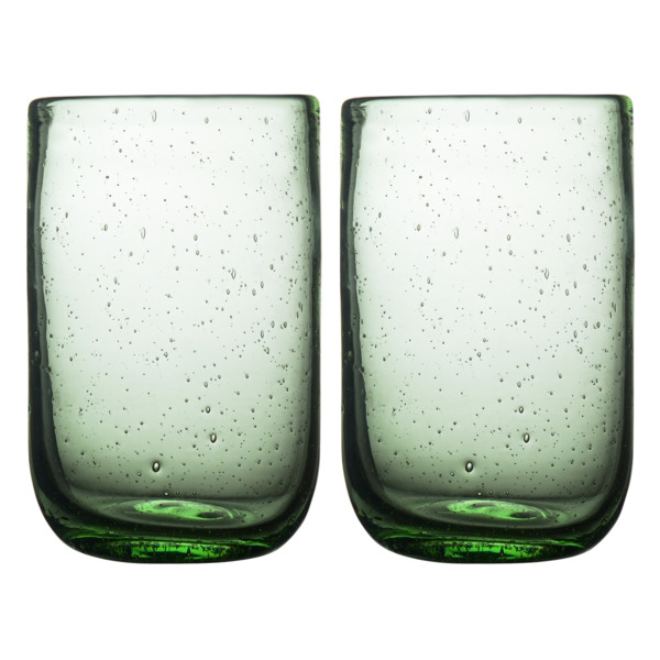 Набор стаканов Liberty Jones Flowi, 510 мл, 2 шт, зеленые, стекло