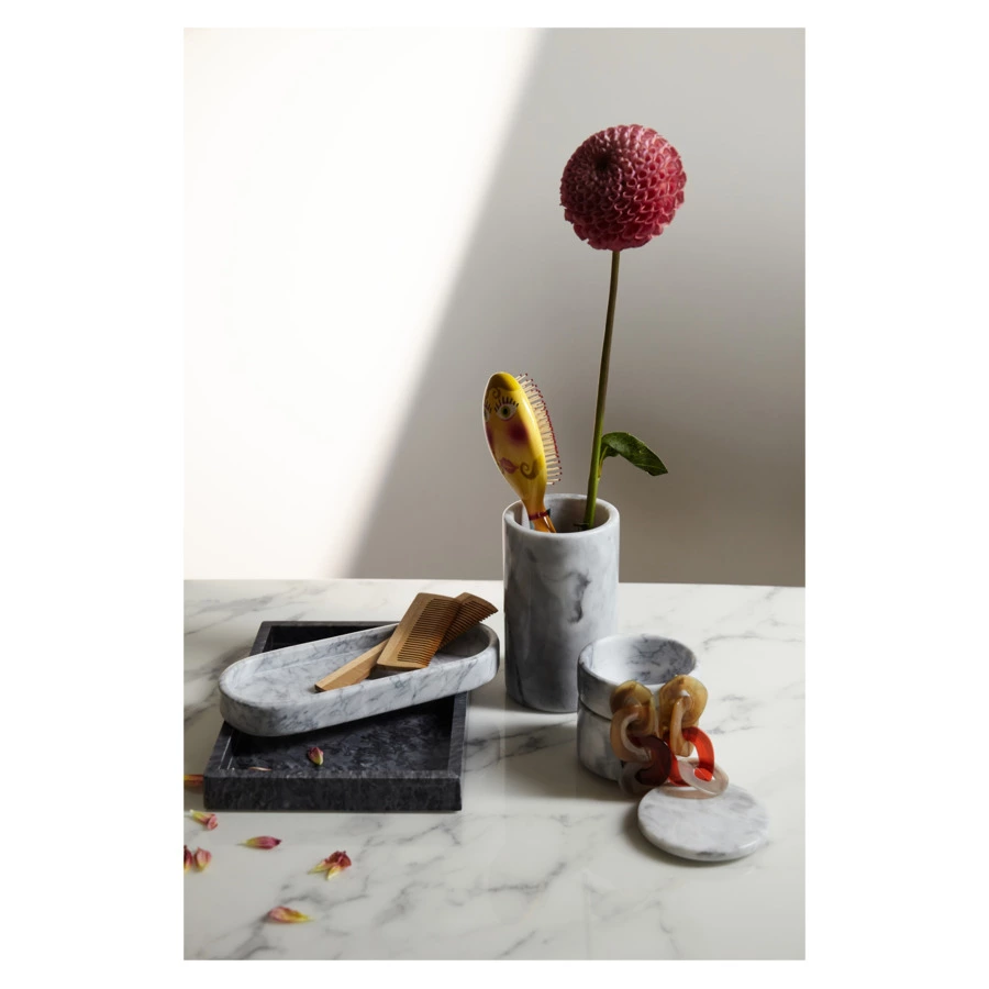 Органайзер для кухонных принадлежностей Liberty Jones Marm 10х17 см, белый мрамор