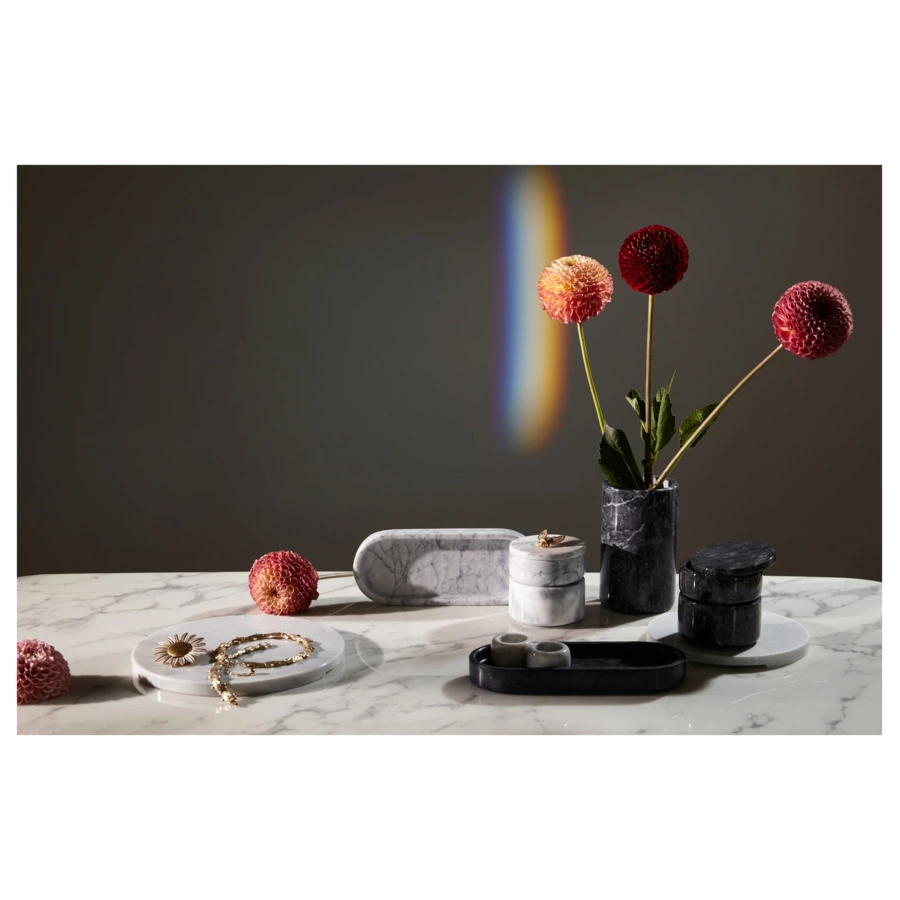 Органайзер для кухонных принадлежностей Liberty Jones Marm 10х17 см, черный мрамор