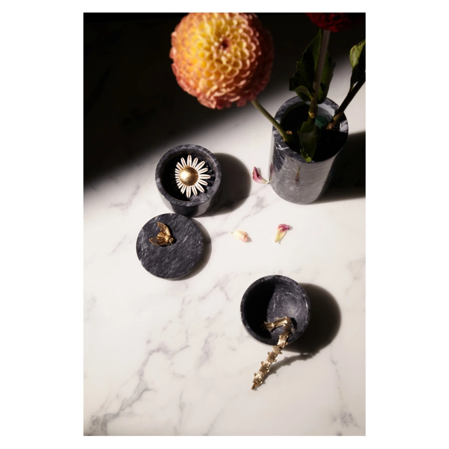 Органайзер для кухонных принадлежностей Liberty Jones Marm 10х17 см, черный мрамор