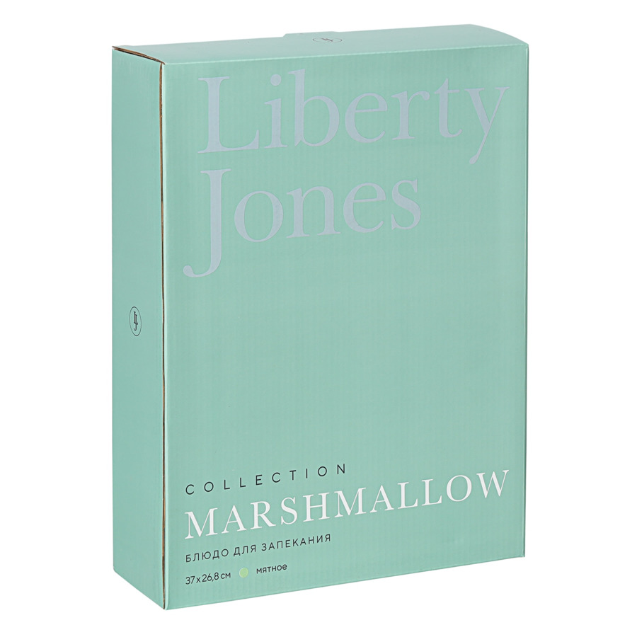 Блюдо для запекания Liberty Jones Marshmallow 37х26,8 см, мятное, керамика