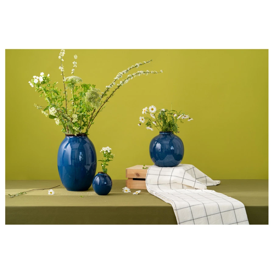 Ваза для цветов Liberty Jones Nature 18 см, темно-синяя, фарфор