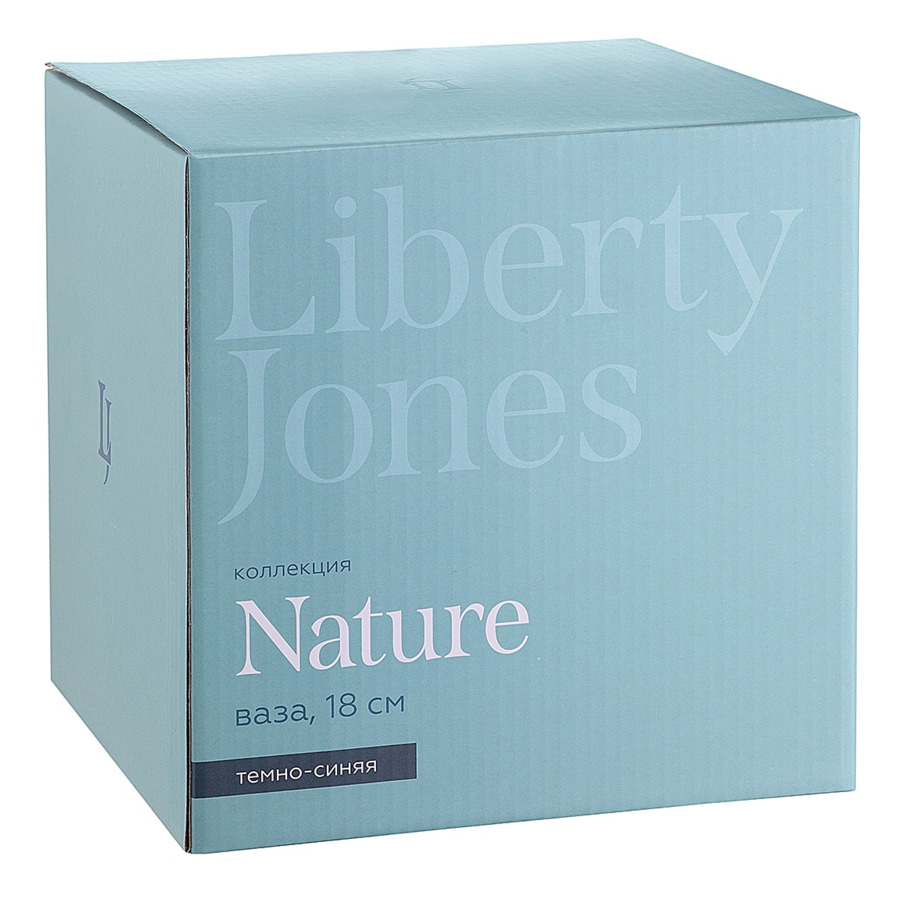 Ваза для цветов Liberty Jones Nature 18 см, темно-синяя, фарфор