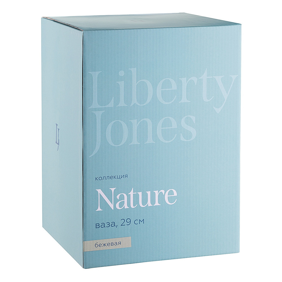 Ваза для цветов Liberty Jones Nature 29 см, бежевая, фарфор