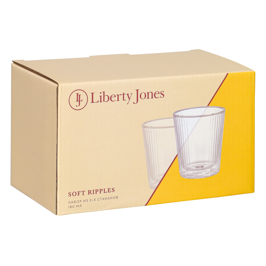 Набор стаканов Liberty Jones Soft Ripples 180 мл, 2 шт, стекло