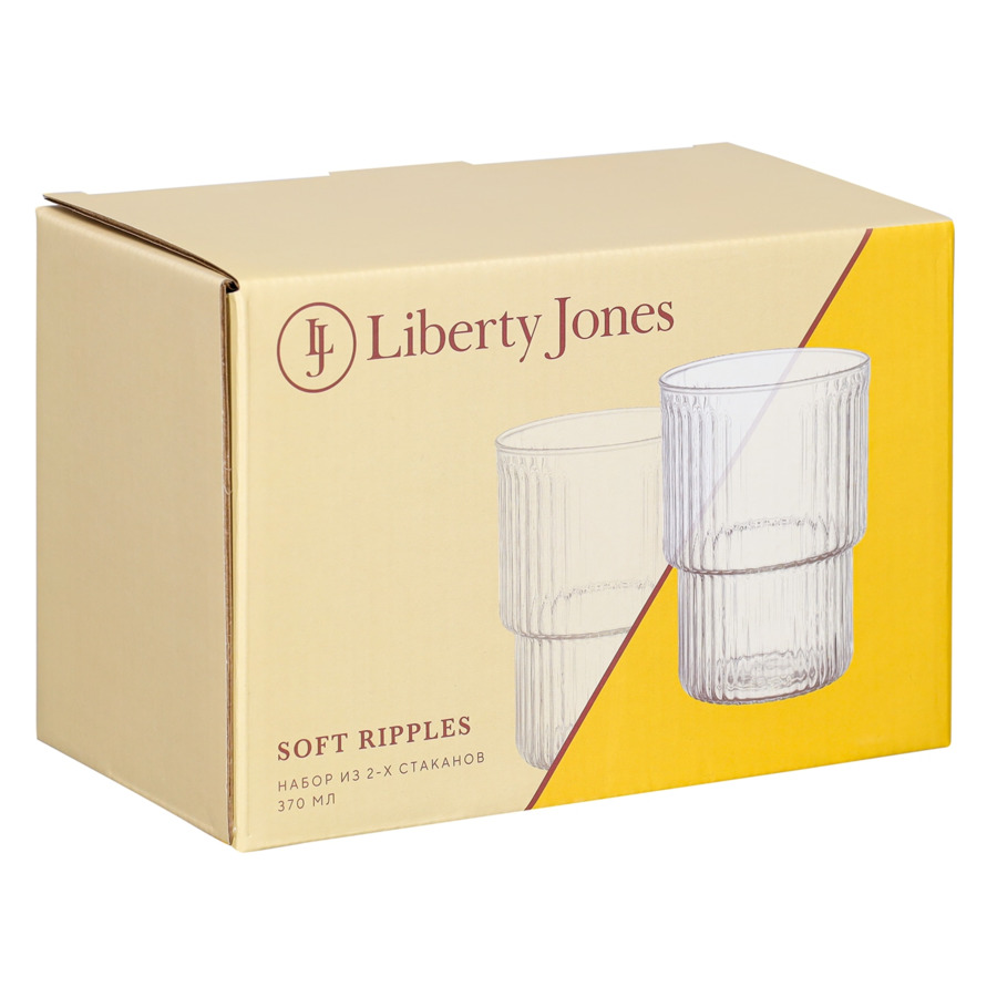 Набор стаканов Liberty Jones Soft Ripples 370 мл, 2 шт, стекло