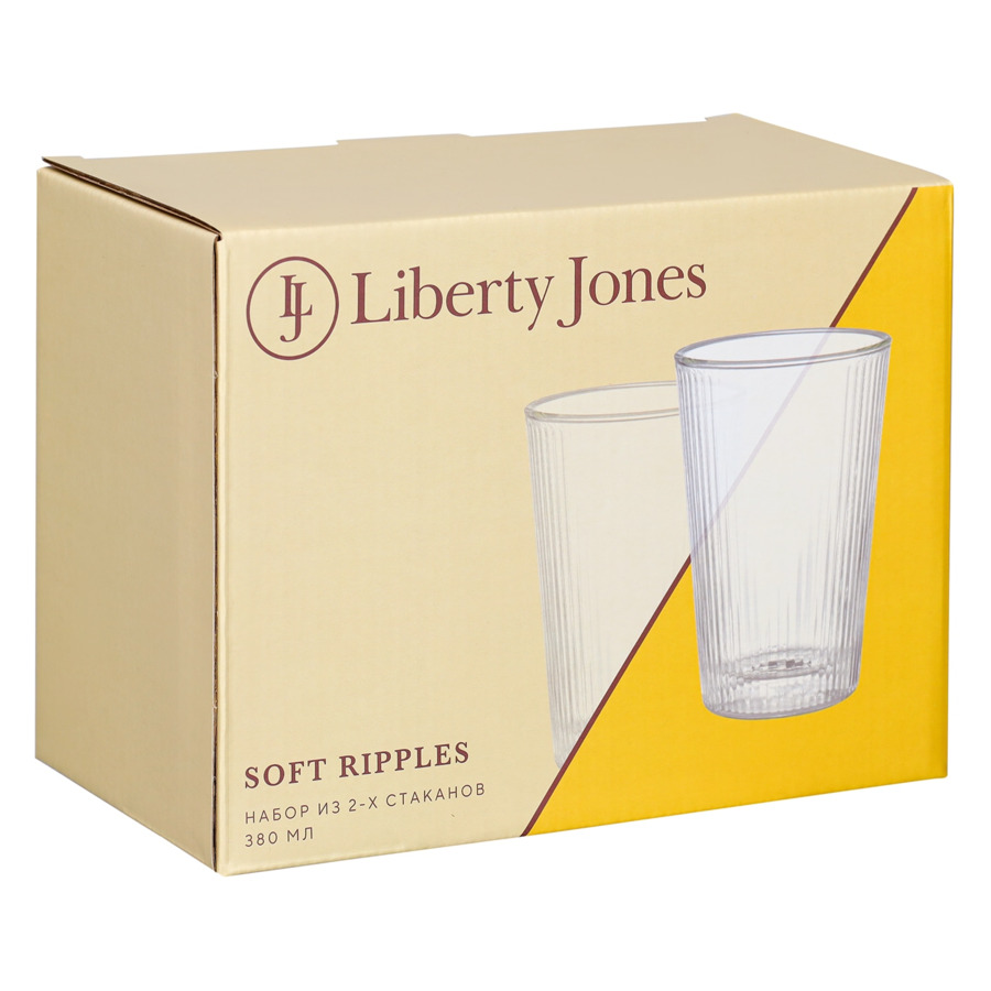 Набор стаканов Liberty Jones Soft Ripples 380 мл, 2 шт, стекло