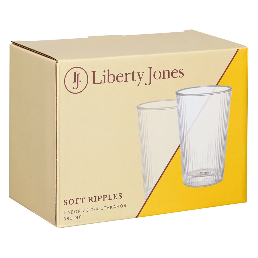 Набор стаканов Liberty Jones Soft Ripples 380 мл, 2 шт, стекло