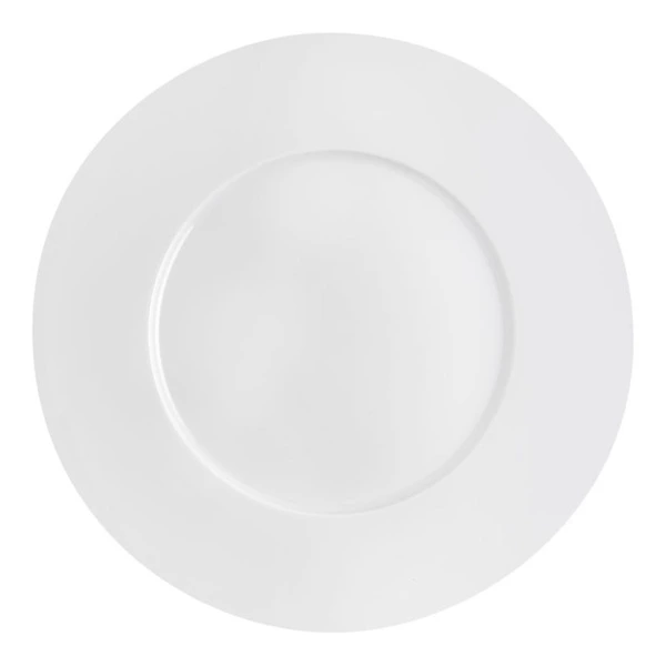 Тарелка десертная Degrenne L Collection 24 см, фарфор твердый, белый