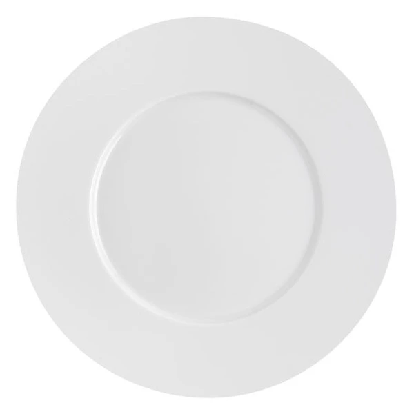 Тарелка обеденная Degrenne L Collection 28 см, фарфор твердый, белый