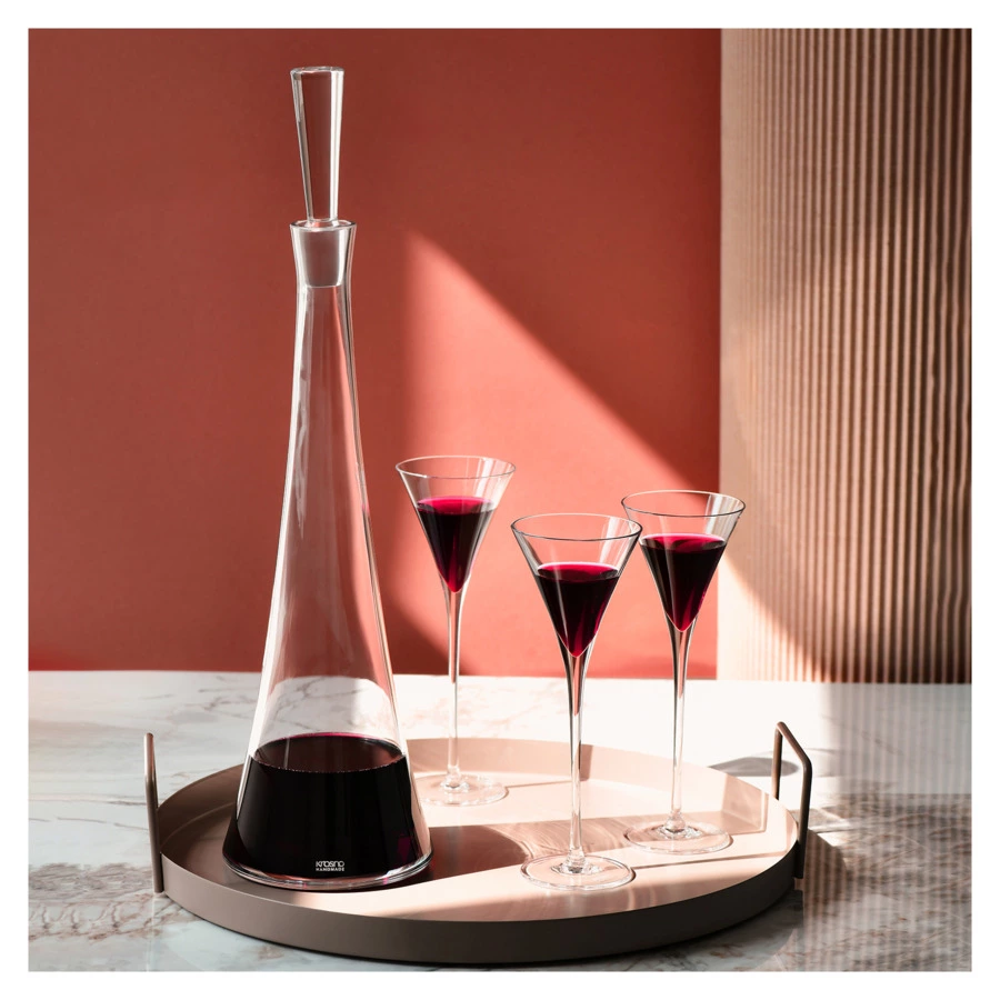 Набор для ликера Krosno Империя 7 предметов, графин 700 мл, рюмка 50 мл, стекло, п/к