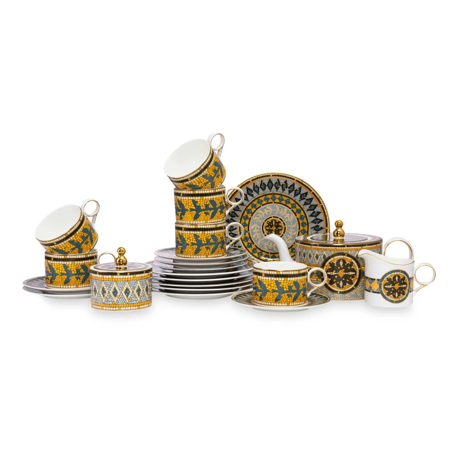 Сервиз чайный Mix&Match Home Олимп на 6 персон 21  предмет, фарфор