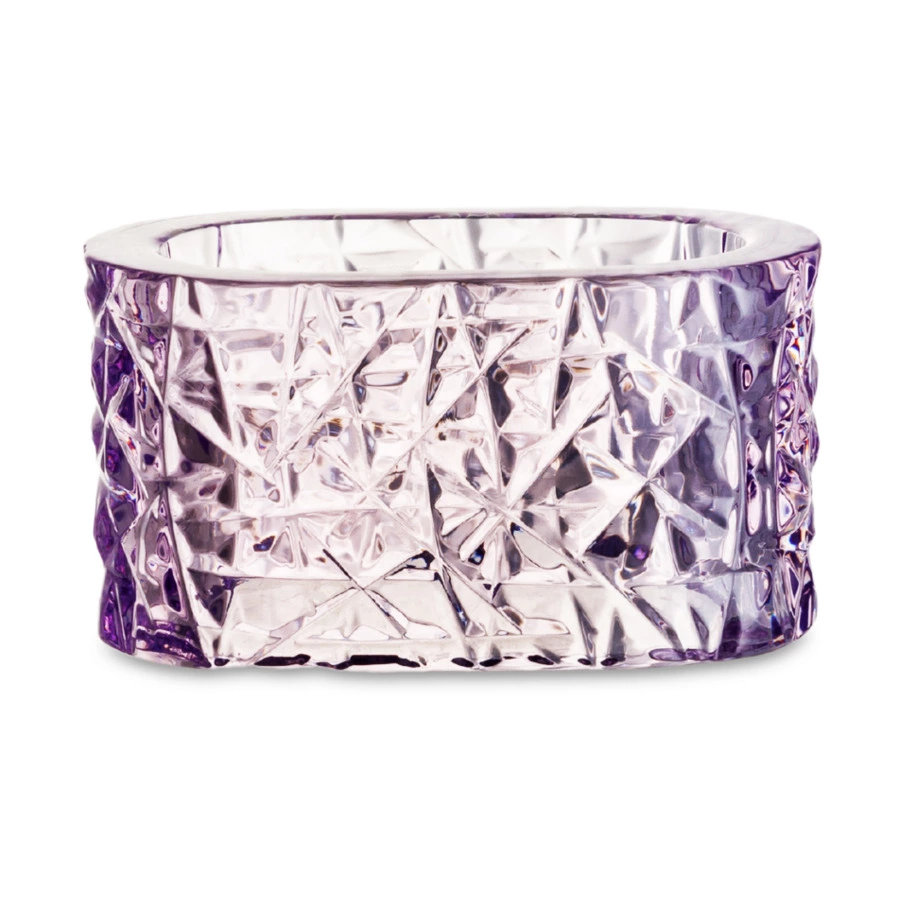 Кольцо для салфеток овальное ГХЗ, хрусталь, лавандовый