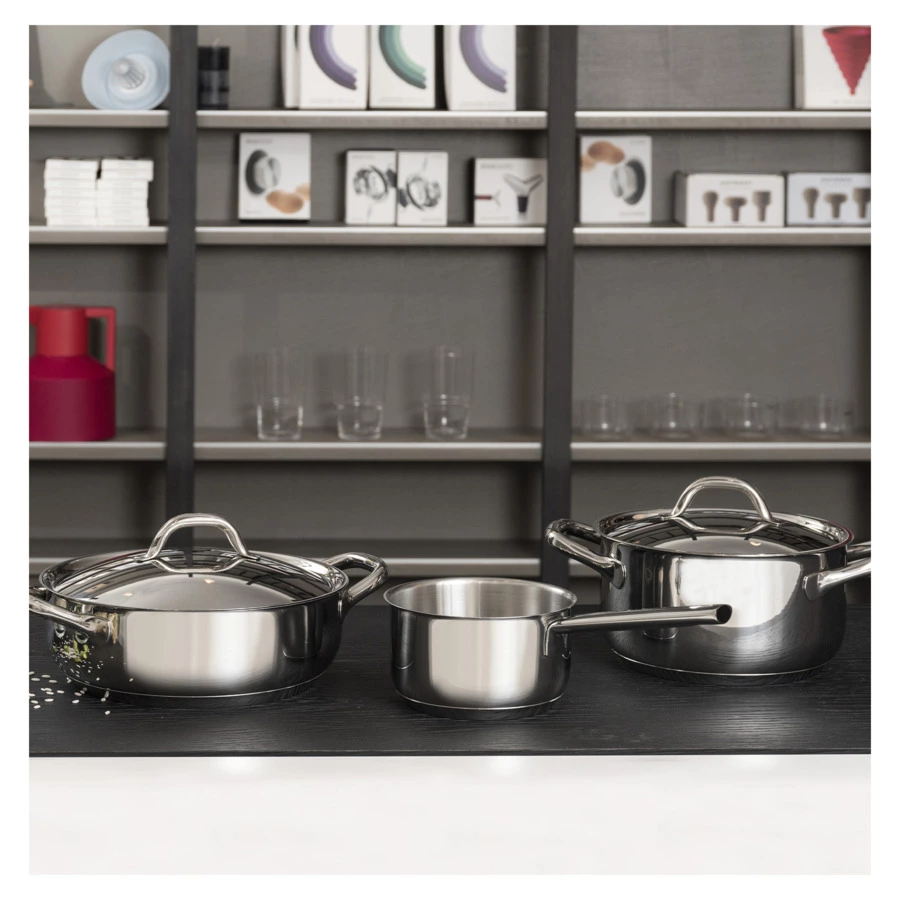 Кастрюля с крышкой Barazzoni Chef Line 2,1 л, 18 см, сталь нержавеющая