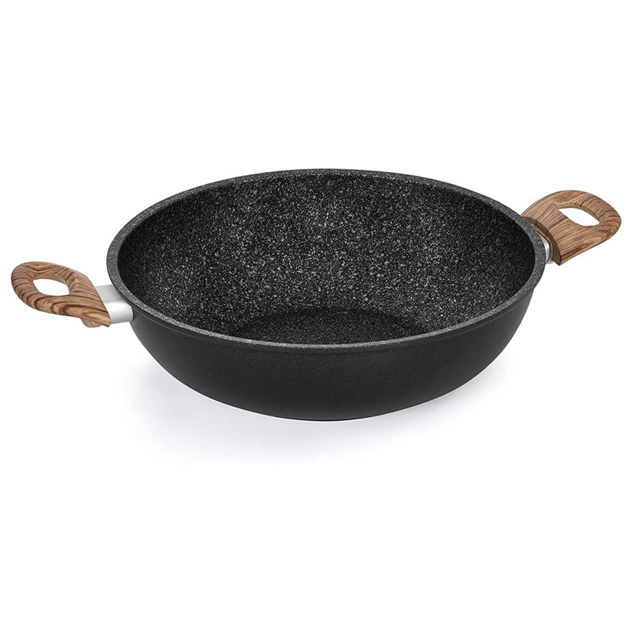 Сотейник антипригарный с крышкой Barazzoni Granitica Extra Inuction Eco 4,1 л, 28 см, алюминий кован