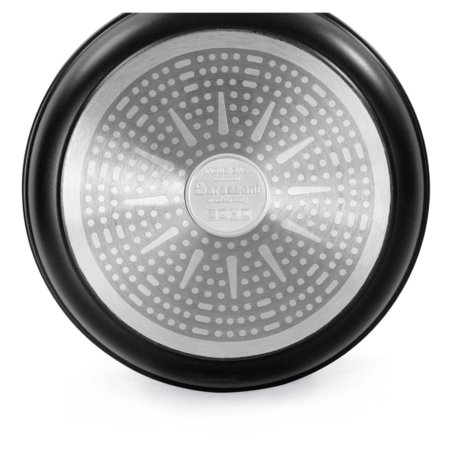 Кастрюля антипригарная с крышкой Barazzoni Granitica Extra Induction Eco 2,4 л, 20 см, алюминий