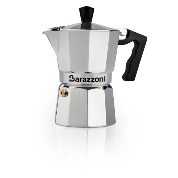 Кофеварка гейзерная на 2 чашки Barazzoni Alluminium, алюминий