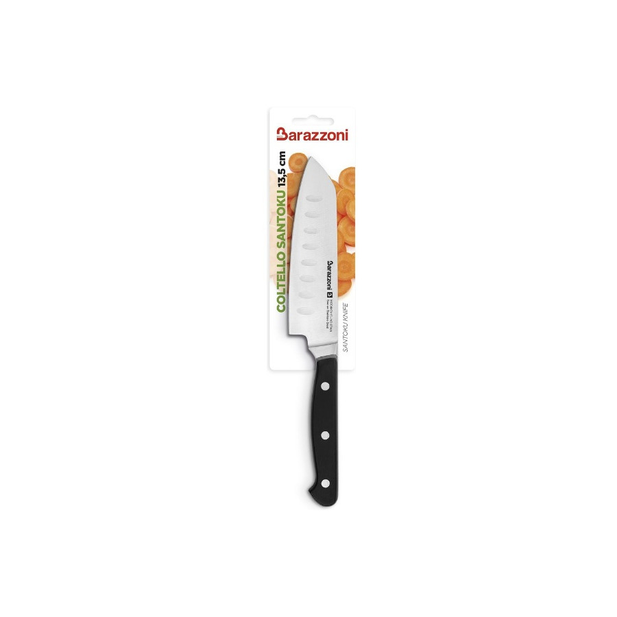 Нож поварской Сантоку Barazzoni Chef knife 13,5 см, сталь, рукоять пластик